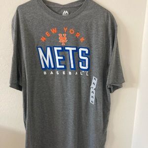 NY Mets Gray Short Sleeved TShirt Sz XL